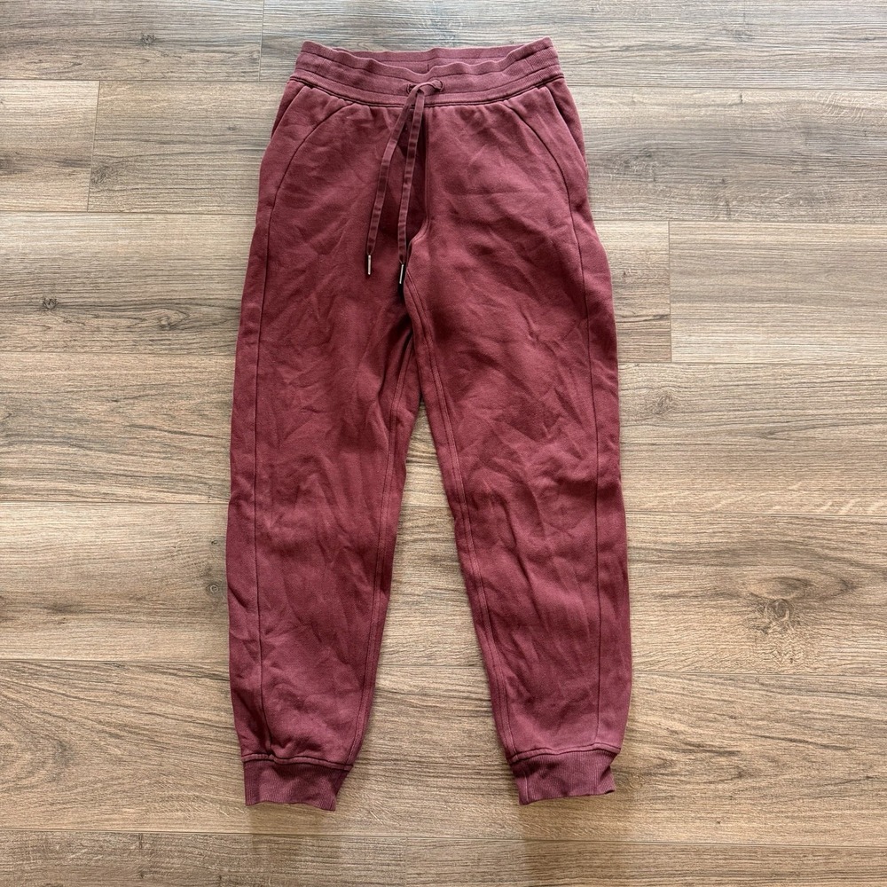 Lululemon Scuba High-Rise Jogger 26" Mulled Wine Fleece Sweatpants W5CVAS Size 4